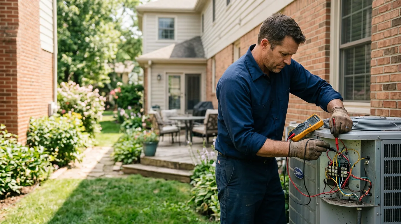 HVAC technician working near Woodlake, TX